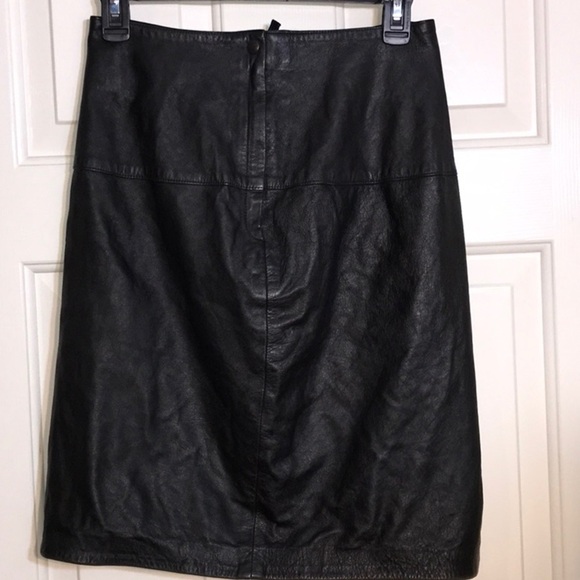 Lillie Rubin Leather Skirt Size 8 - Picture 2 of 13